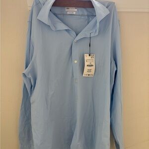 NWT Zara Light Blue Men’s Dress Shirt and black dress pants